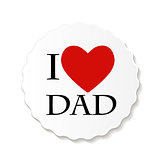 Happy Father`s Day Poster Card Vector Illustration