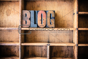 Blog Concept Wooden Letterpress Theme