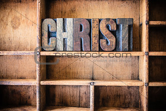Christ Concept Wooden Letterpress Theme