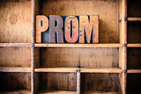 Prom Concept Wooden Letterpress Theme