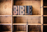 Bible Concept Wooden Letterpress Theme