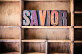 Savior Concept Wooden Letterpress Theme