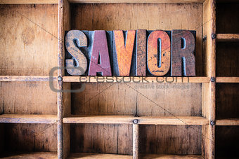 Savior Concept Wooden Letterpress Theme