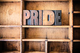 Pride Concept Wooden Letterpress Theme