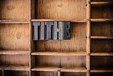Tithe Concept Wooden Letterpress Theme