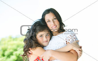 Mother with her beautiful daughter