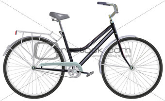 Two-wheeled single-speed bicycle