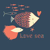 fish in love