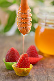 strawberry with honey 
