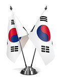 South Korea - Miniature Flags.