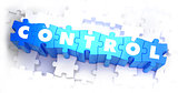 Control - White Word on Blue Puzzles.