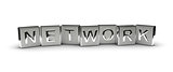 Metal Network Text