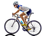 woman triathlon ironman athlete cyclist cycling