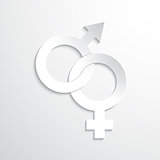 Vector Paper Gender Sign