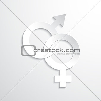 Vector Paper Gender Sign