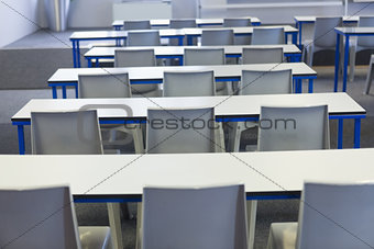 Empty classroom in the college