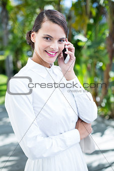 Pretty woman on the phone