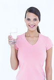 Beautiful woman drinking glass of water