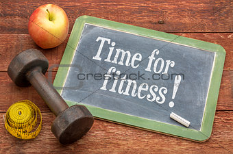 time for fitness concept