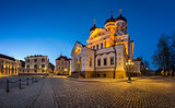 Panorama of Alexander Nevsky Cathedral in the Evening, Tallinn, Estonia