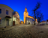 Saint Mary's Cathedral and Kiriku Plats on Toompea Hill in Tallinn, Estonia