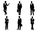 Businessmen silhouettes