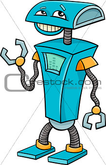 robot character cartoon illustration