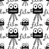 seamless pattern with cameras