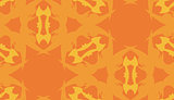 Orange Kaleidoscope Pattern