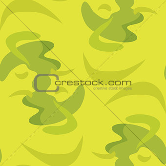 Seamless Green Abstract Shapes