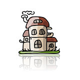 House icon, sketch for your design