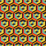 Honeycomb background 3d. Mosaic. Vector illustration.