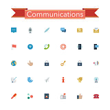 Communications Flat Icons