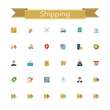 Shipping Flat Icons