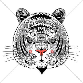 Portrait of ornamental tiger