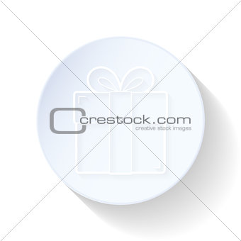 Giftbox thin lines icon