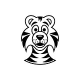 Tiger cartoon face