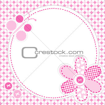 Baby girl greeting card