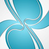 Abstract blue corporate wavy pattern design
