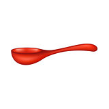 Wooden spoon in red design