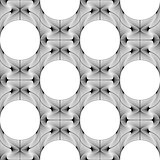 Design seamless monochrome ellipse decorative pattern