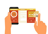 Mobile app for ordering pizza