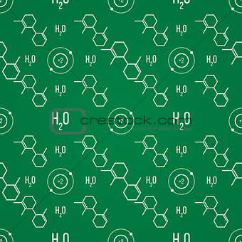 Science seamless background. Vector illustration