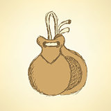 Sketch spanish castanet in vintage style
