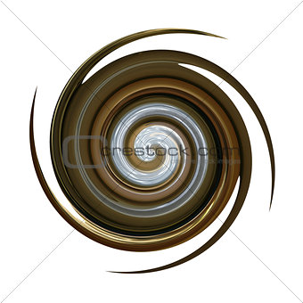Spiral twisting rotation. 