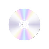 Vector realistic  blank compact disc CD or DVD