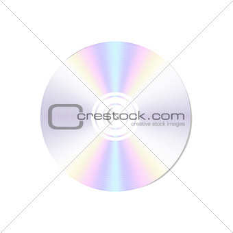 Vector realistic  blank compact disc CD or DVD