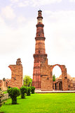 Qutub-Minar Tower, Delhi, India