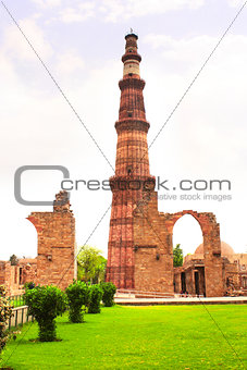 Qutub-Minar Tower, Delhi, India