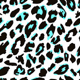 Leopard skin print pattern. Seamless animal fur pattern